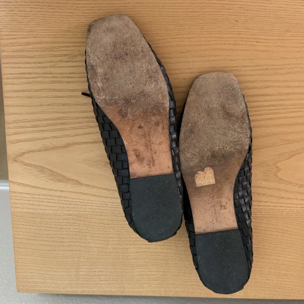 Freda Salvador Jada Square Toe Ballet Flat-  Black Woven - size 7.5 - Picture 9 of 11